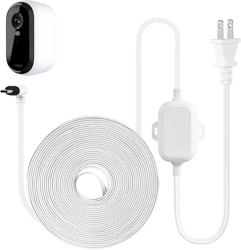 25Ft Power Cable for Arlo Essential 2K Outdoor Security Camera