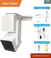 Durable Wyze Cam V2/V3 Mount: Expand Your View with Corner Wall Bracket