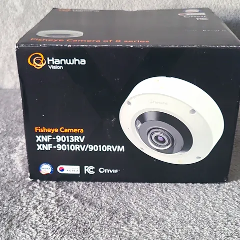 Hanwha Vision Fisheye Camara XNF-9013RV  Wired White AI IP Camara 12MP open box