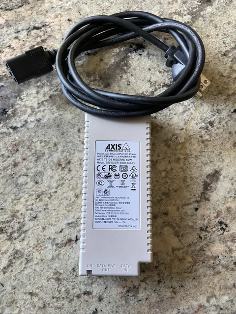 Axis T8134 Midspan Network Power Injector 60W High Poe 5900-331-01