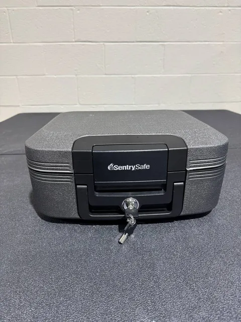 SentrySafe 0.28 cu.ft. Fire and Water Chest For Small Valuables Safe