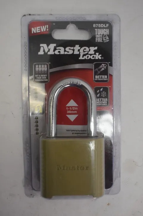 Master Lock Padlock Set & Reset Your Own 4 Digit Combination Lock 875DLF