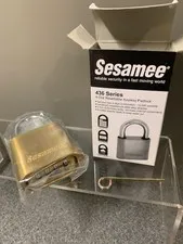 Sesamee Brass  Keyless  Combination Padlock 436 Series  BRAND NEW