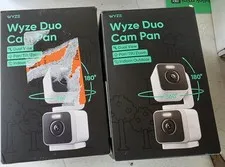  2 boxes Pan Cam Duo Dual Cam Indoor/Outdoor 2K Security Camera with Pan/Tilt/Z