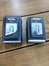 2 - Master Lock Safe Space Lock Boxes - Secures To Walls