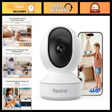4MP 2K Indoor WiFi Security Camera, Plug-in Smart Home Surveillance System