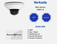 Verkada Mini Series IP CM41-E 5mp Color Day Night Network