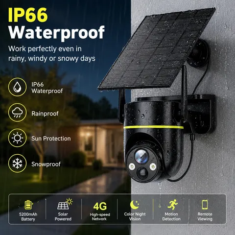 4G LTE Trail Camera with 1296P Live View, Built-in SIM Card, APP Remote Live &