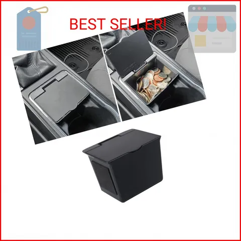 JKCOVER Center Console Coin Box Organizer Compatible with 2016-2020 2021 2022 20