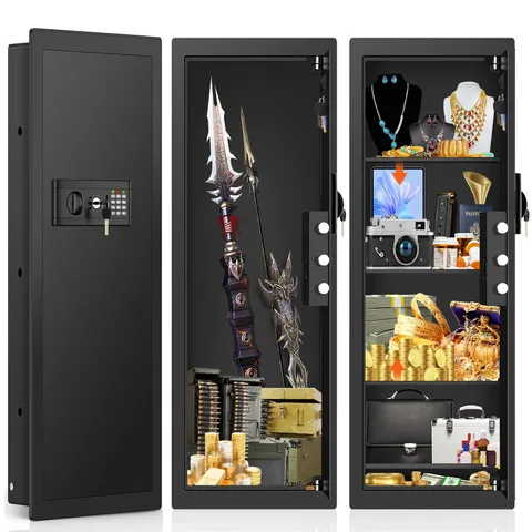 39.4" Tall Fireproof Wall Safes Between the Studs 16" Center, Hidden In Wall ...