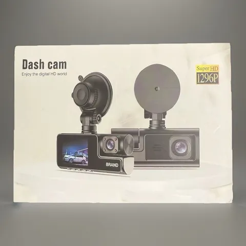 Dash Camera G Sensor Super HD 1296P Loop Recording Wide Angle Lens Rear Camera