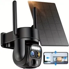 Hawkray [10x Zoom] 360-degree Low-power Cctv Solar Panel Battery 2K FHD WiFi Cam