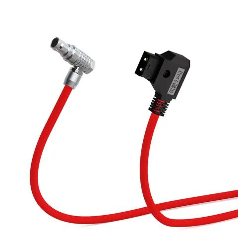 Right Angle 2 Pin Male to D-Tap Power Cable for Teradek SmallHD Z-CAM Blackma...