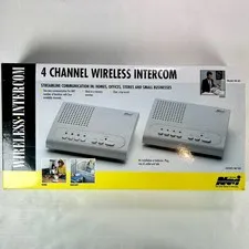 Novi 4 Channel Wireless Intercom Model WI-4C Ideal As Nursery Monitor!