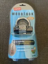 WORDLOCK Hardened Shackle WORD Combination Padlock Lock Model #633510-US - NEW