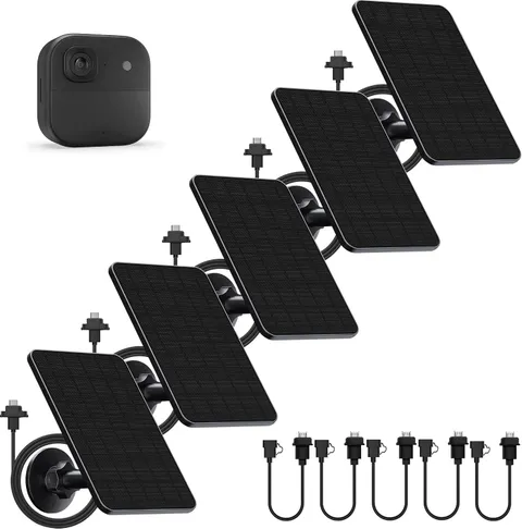 5 Pack Solar Panel for Blink Outdoor 2K+/4(4th Gen)/(3rd Gen) XT3 |  for XT2/XT