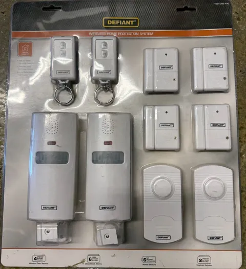 Defiant Wireless Home Security Protection System Complete 4 Door/window 2 Motion