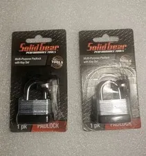 2 Padlocks With Key Multipurpose Pad lock #2563 MasterLock Compatible Lot Of 2