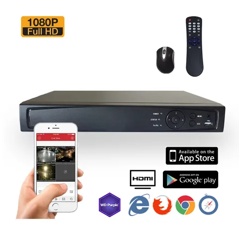 SVD 8CH DIGITAL SURVEILLANCE RECORDER HD-TVI 1080P H.264 TRUE-HD DVR W/ 2TB HDD
