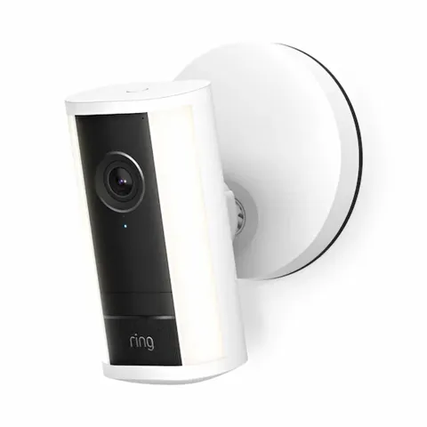 Ring Spotlight Cam Pro 4K Outdoor Wi‑Fi Motion Detection Spotlight White