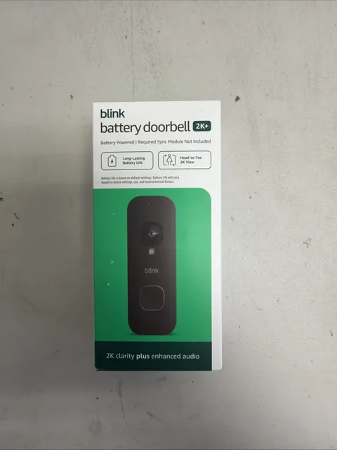 Blink Wireless Video Doorbell Newest Model 2K+ video doorbell, 2K resolution.