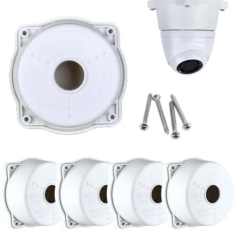 PRO-103-T Universal CCTV Junction Box, White PP5 Plastic, Weatherproof Mini C...