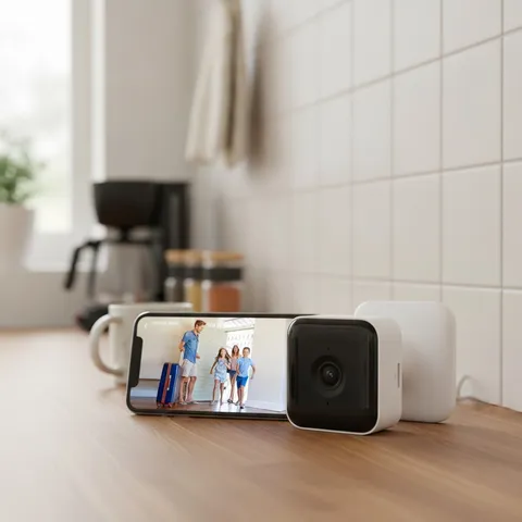 Smart 2K Indoor Security Camera - Motion Detection & 2-Way Audio for Home Safety