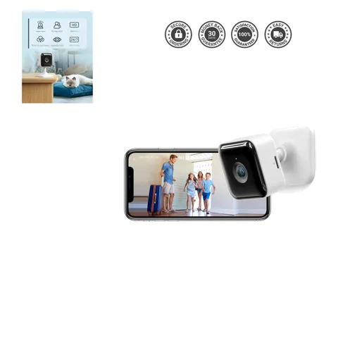 Versatile Indoor Camera with Two-Way Audio & Cloud Storage - Home Surveillance