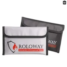 Portable Fireproof Money Bag 5x8 – Non-Itchy Wallet for Cash and Passports