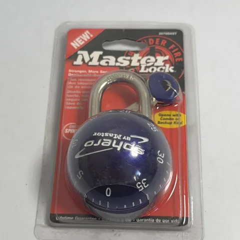 Master Lock Sphero Combination Smooth Spin Padlock 2076DAST Dk Purple + Keys New