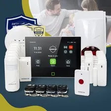 HOMSECUR Wireless WIFI 4G GSM LCD Burglar 7" Alarm System Touch Screen