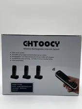 CHTOOCY CH-668 Wireless Intercom System 3 Pack 1 Mile Range Rechargeable Works