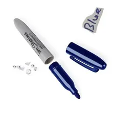 Mini Marker Pen Hidden Storage Safe Small Valuables Money Jewelry Blue