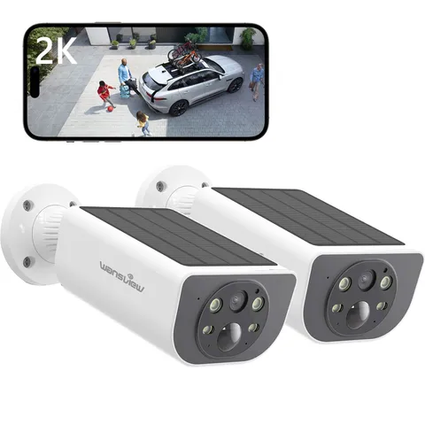 Wansview 2K Wireless Solar Security Camera Outdoor WiFi Battery Powered Home