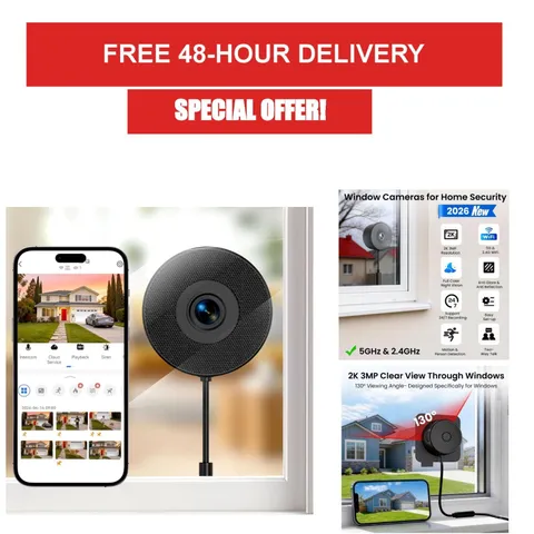 2K 3MP Dome Security Camera, WiFi, Night Vision, Motion Detection