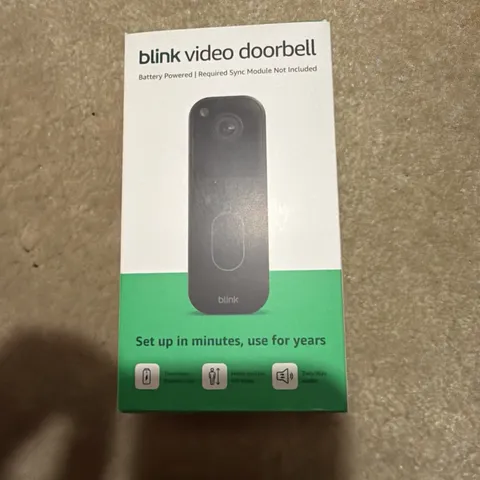 BRAND NEW - Blink Video Doorbell (2025 2nd Gen) BLACK (sync module not included)