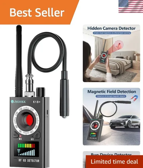 Wireless Portable Signal Detector - Bug and Hidden Camera Finder for Security