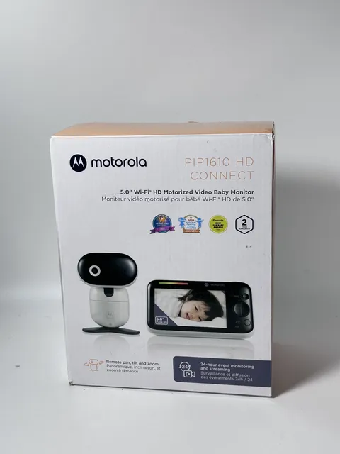 NEW Motorola 5.0" Wi-Fi HD Motorized Video Baby Monitor- PIP1610 HD CONNECT