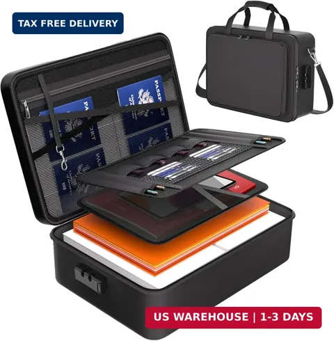 Fireproof Document Box, Fire Proof Safe For Home Documents, Fire Safe Document B