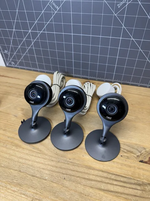 LOT OF 3 Google Nest Cam Indoor 1st Gen A0005 1080p  Security Camera
