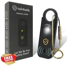 SafeBuddy Black Personal Alarm 140DB