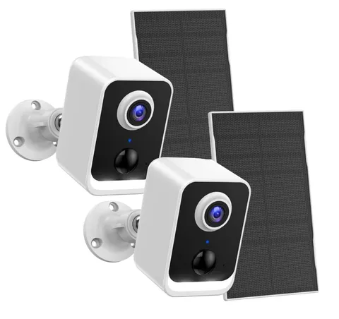 Security Cameras Wireless Outdoor: Solar Power Cameras for Home Security WiFi...