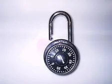Master Lock genuine combination padlock (various colors) with combination Used