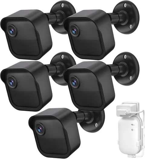 5 Pack Blink Outdoor Camera Wall Mount with Sync Module Core Outlet Mount