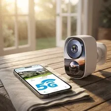 2026 Wireless 2K Outdoor Security Camera with Free Cloud Storage & Night Vision