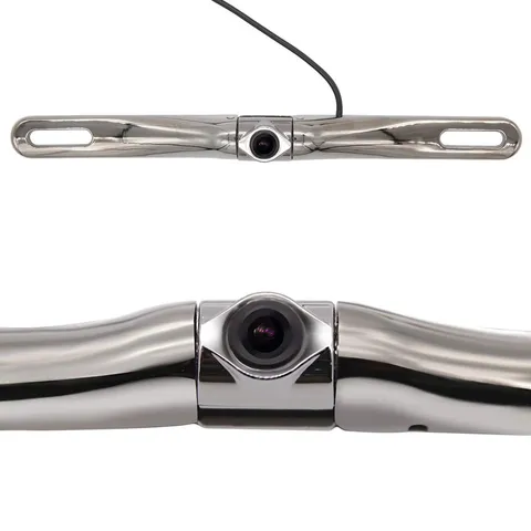 SJNSBSJ Universal License Plate Frame Backup Camera, 170° Wide Angle silver
