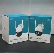 2 New DEKCO DC5L 2K WiFi Outdoor Security Camera 360 Pan-Tilt Motion Google Home