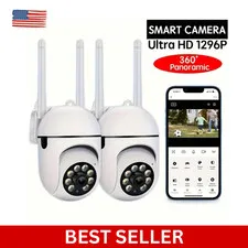 2Pack HD 1080P Wireless Wifi 5G Home Security IP Camera Smart Night Vision US