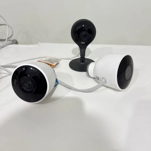 Google Nest Cam Indoor Wired Indoor/Outdoor Lot of 3 