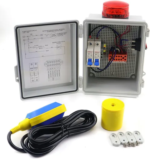 Sump Pump Alarm High Water Alarm for Septic Sump Pump Pond Water Tank Features a